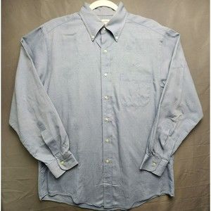 Brooks Brothers Makers Shirt Men's 15 1/2 3 Long Sleeve Dress Gray Button Down